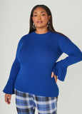 Pleated Bell Sleeve Sweater