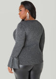 Lurex™ Bell Sleeve Sweater