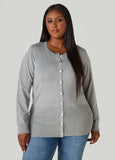 Plus Size Button Front Cardigan