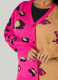 Leopard Two Tone Cardigan