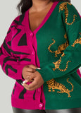 Tiger Two Tone Cardigan