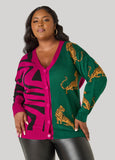 Tiger Two Tone Cardigan