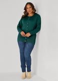 Button Front Knit Cardigan