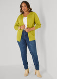 Knitted Button Front Cardigan