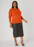 Button Front Knit Cardigan