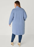 Shawl Collar Open Front Cardigan