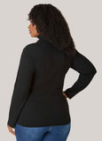 Ribbed Pullover Turtleneck Sweater