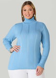 Plus Size Pullover Turtleneck Sweater