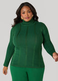 Ribbed Turtleneck Sweater