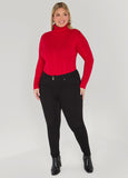 Ribbed Turtleneck Pullover Sweater