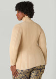 Ribbed Lurex™ Turtleneck Sweater