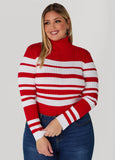 Turtleneck Striped Sweater