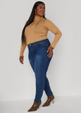 Turtleneck Ribbed Knit Sweater