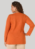 Split Button Front Cardigan