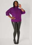 Cuffed Sleeve Turtleneck Sweater