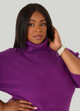 Cuffed Sleeve Turtleneck Sweater