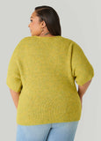 Brushed Marled V Neck Sweater