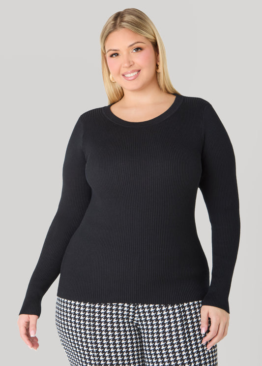 Ribbed Crewneck Sweater