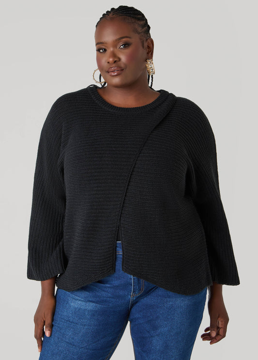 Crisscross Ribbed Sweater