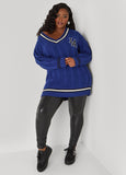 V Neck Varsity Sweater