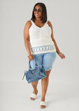 Crochet V Neck Top