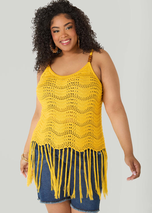 Beaded Crochet Top