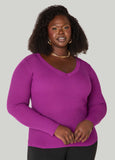 Ribbed V Neck Sweater