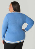 Ribbed Polo Sweater