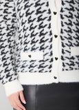 Brushed Houndstooth Cardigan