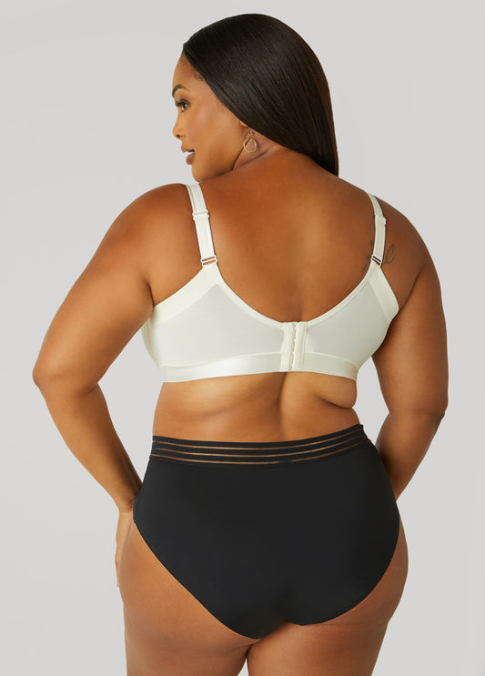 Satin Underwire Minimizer Bra