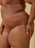 Microfiber Sheer Waist Brief Panty