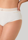 Sheer Waistband Micro Brief Panty