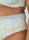 Chain Print Sheer Waist Briefs