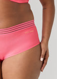 Sheer Striped Microfiber Briefs