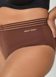 Sheer Striped Microfiber Briefs