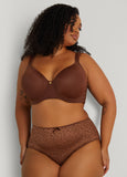 Plus Size Leopard Mesh Briefs