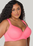 Lace Trimmed Full Coverage Butterfly Bra