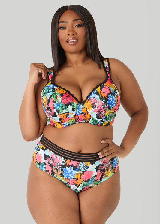Tropical Full Coverage Butterfly Bra