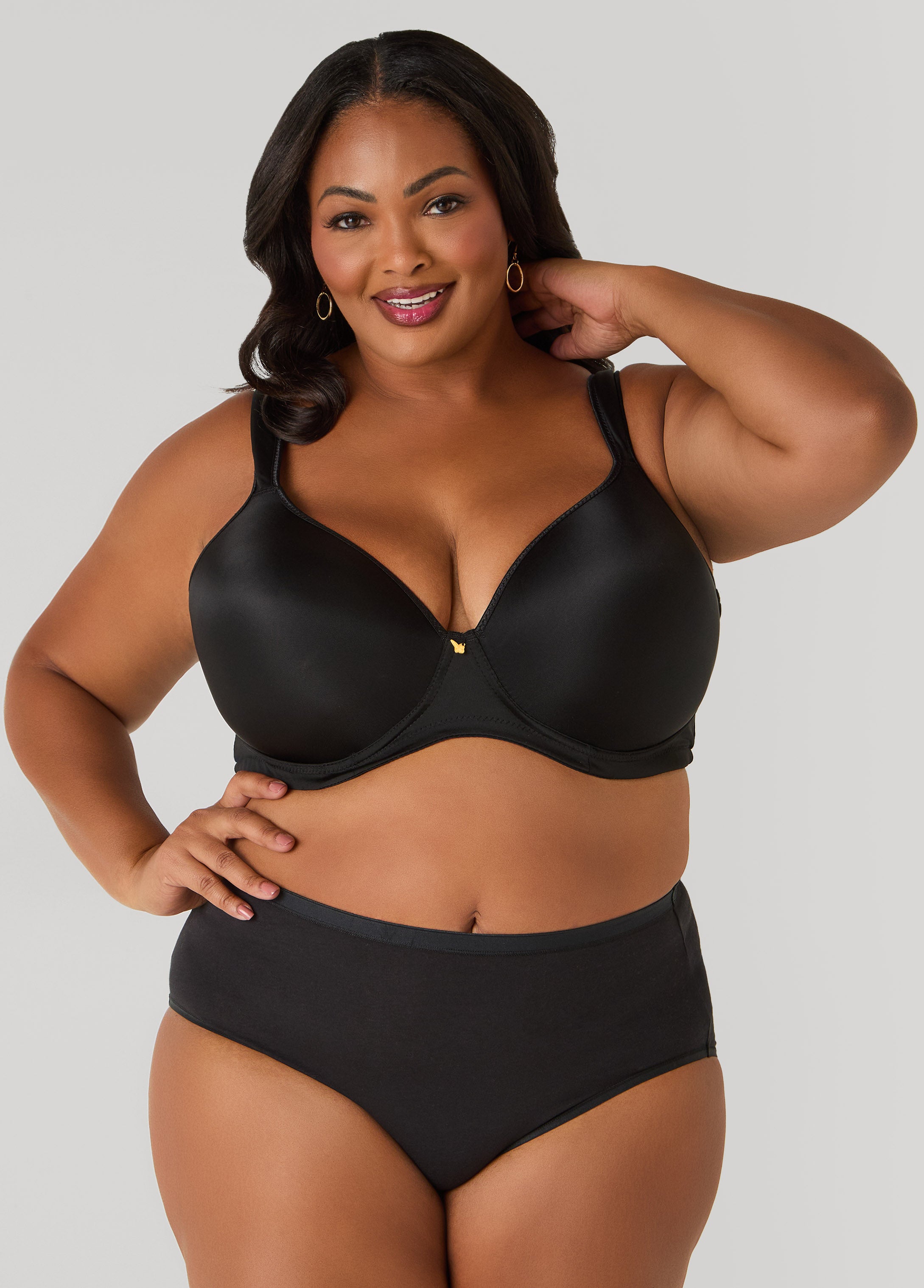 Plus Size Stretch Cotton Briefs