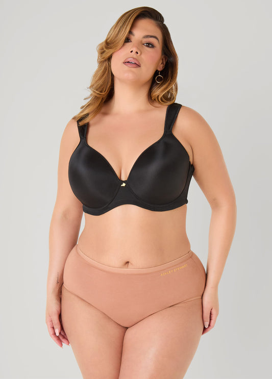 Plus Size Full Coverage Cotton Panty Briefs Plus Size High Waist Brief