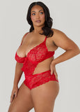 Crotchless Lace Bodysuit