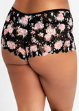 Lace Cutout Cheeky Boyshort Panty