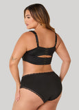 Lace Trimmed Microfiber Hipsters