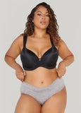 Plus Size Lace Trimmed Microfiber Hipsters