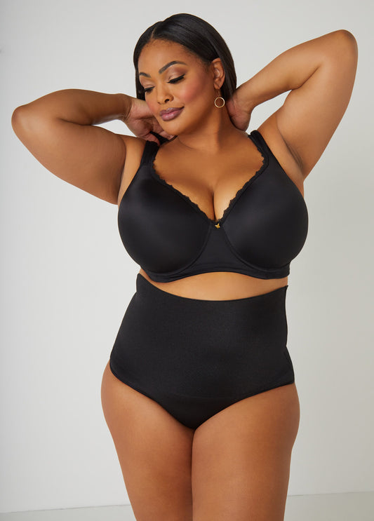 Black Lace Full Coverage Butterfly Bra