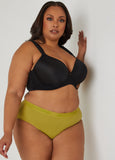 Plus Size Ribbed Hipster Panty Plus Size Full Coverage Plus Size Brief