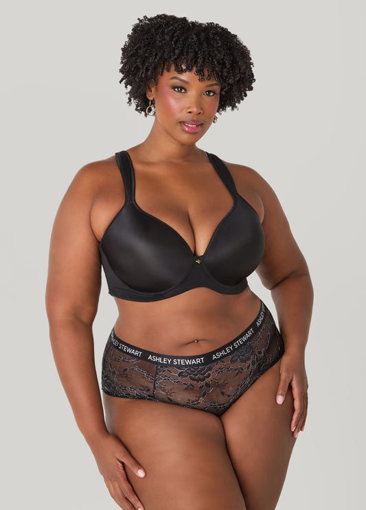 Plus Size Lurex™ Lace Hipsters