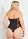Mesh Paneled Convertible Bodysuit