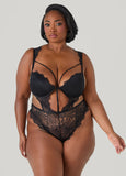 Cutout Caged Lingerie Bodysuit