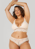 Plus Size Lace Bralette Lingerie Set